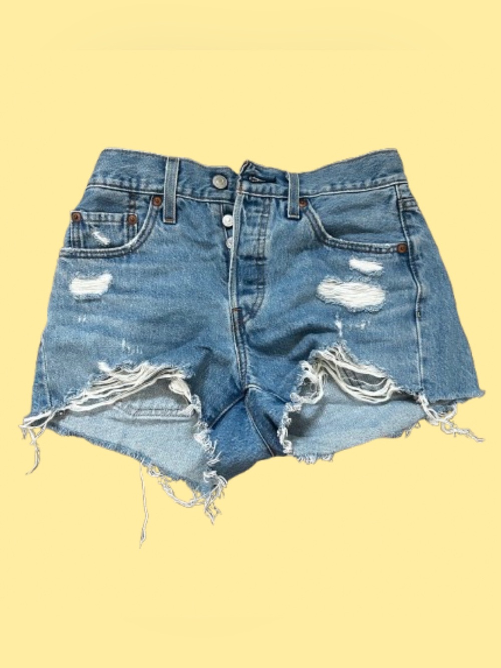 Levi 501s High rise shorts W25